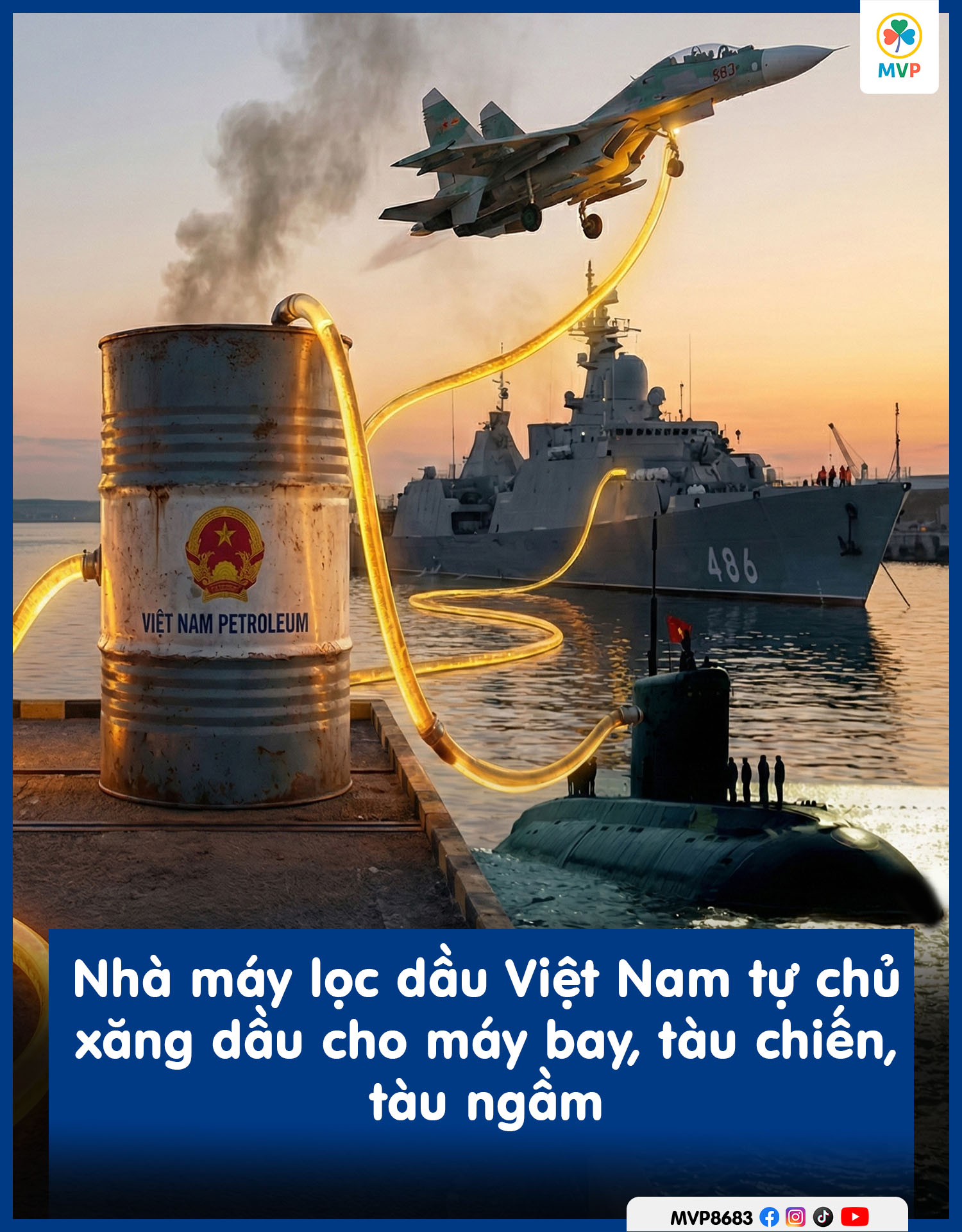 Nhà máy lọc dầu Việt Nam tự chủ sản xuất nhiên liệu đặc chủng: Lá chắn năng lượng cho an ninh quốc phòng