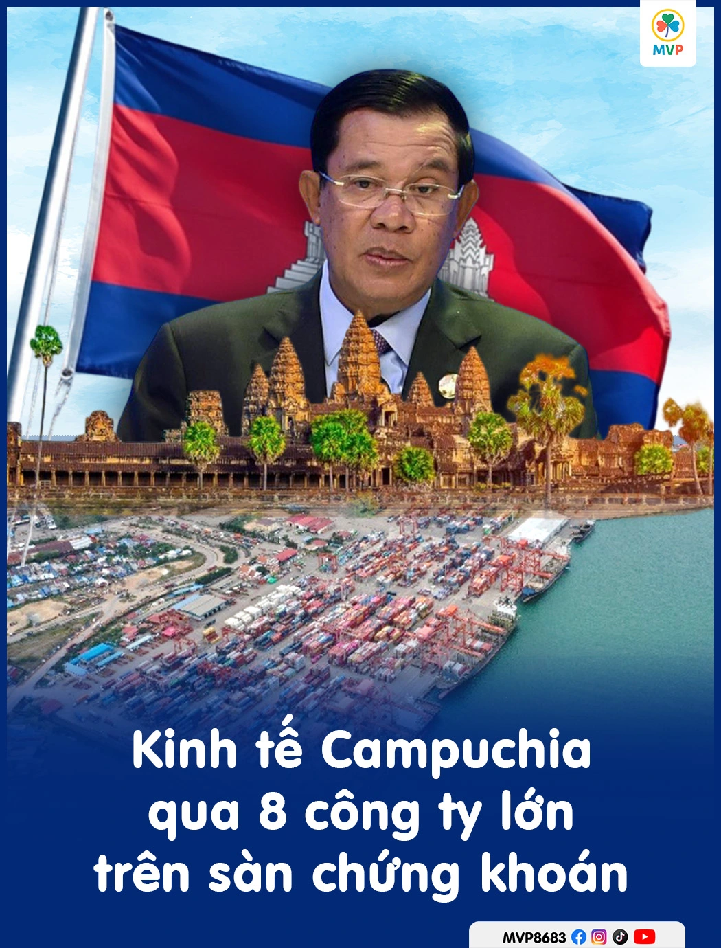 Biểu đồ các công ty lớn nhất sàn chứng khoán Campuchia