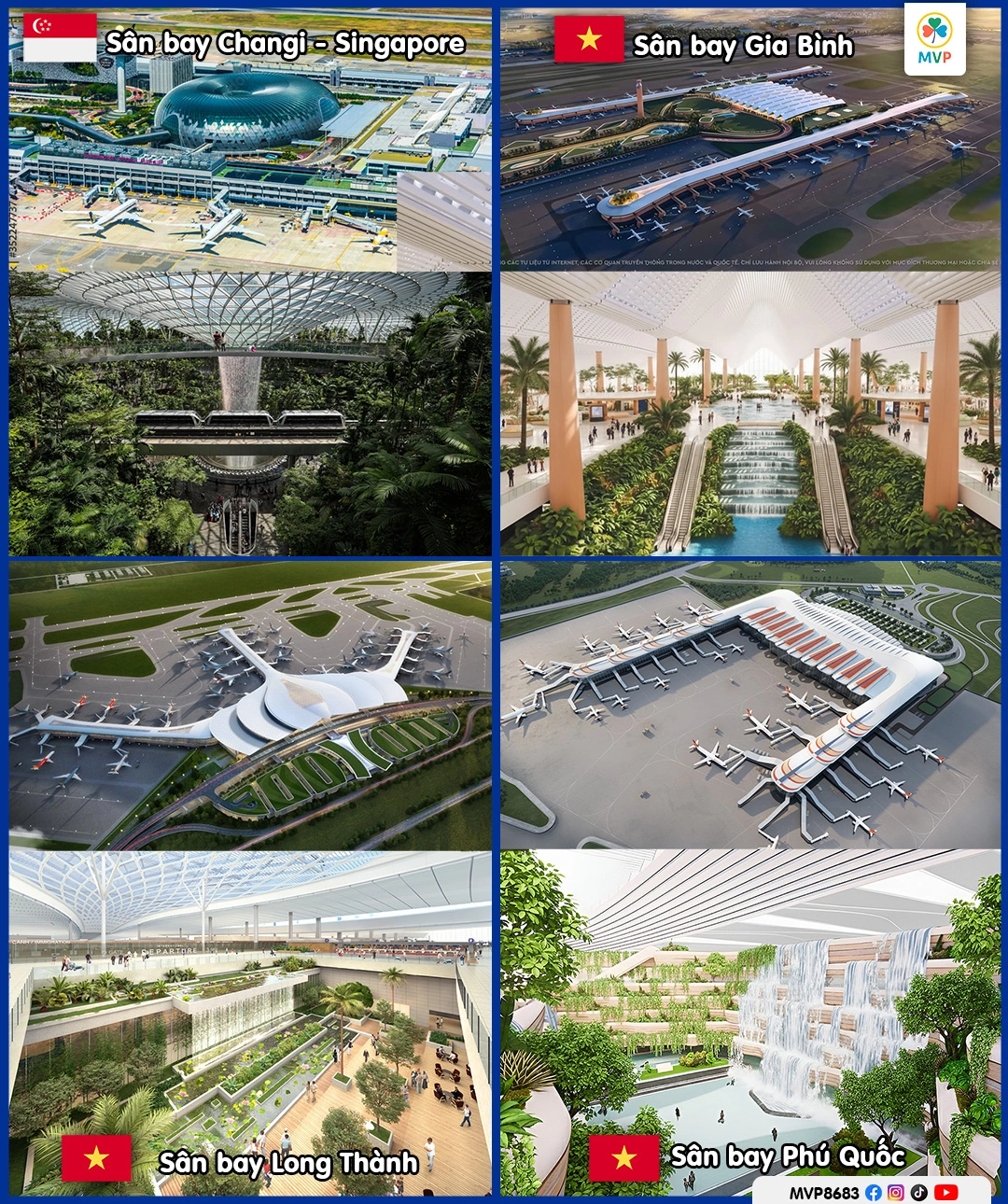 Kỷ nguyên thác nước trong sân bay: Từ huyền thoại Changi đến khát vọng kiến trúc Việt Nam