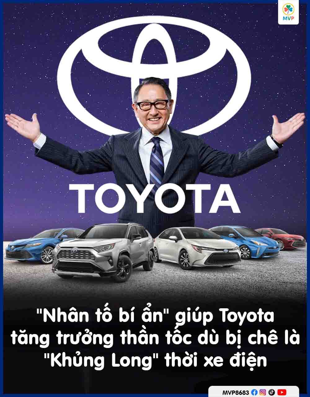 Nhân tố bí ẩn giúp Toyota tăng trưởng thần tốc dù bị chê là Khủng Long thời xe điện